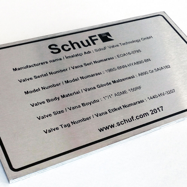 SS Name Plate Etching